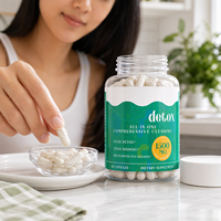 Complément Nettoyant Naturel Végétalien pour le Côlon, 60 Capsules, Sans Gluten et Sans OGM, Détox Herbal pour la Santé Intestinale