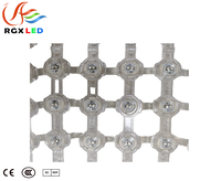 Écran LED transparent à grille P31.25-41mm pour intérieur/extérieur, résolution 8K, garantie 2 ans, affichage maillé sans installation pour grands espaces