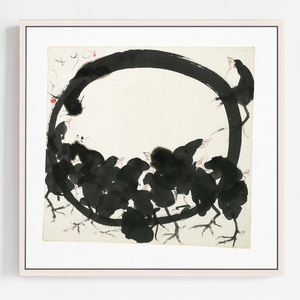 Bold brushwork động vật chim Motif phòng khách hiện đại trang trí tường nghệ thuật cho người thu gom - Product Image 1