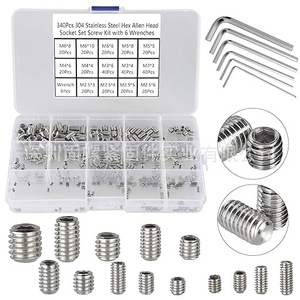 Stainless Steel DIN916 Headless Socket Set Screws Metric Grade A Class 8.8 Oxidation Blackened Boxed - Product Image 5