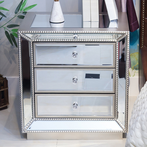 KHÁCH SẠN Hiện Đại Sang Trọng Phong Cách Vàng Nhân Đôi Bàn Cạnh Giường Ngủ 3 Ngăn Kéo - Product Image 2