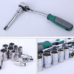 20-delige 1/2 inch ratelset met sleutels, handbediend, harde koffer, comfortabele grip, ergonomische handgreep, autoreparatiegereedschapset - Product Image 4