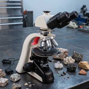 <span class=keywords><strong>Microscope</strong></span> polarisant professionnel Phenix PH100-PG-A, <span class=keywords><strong>microscope</strong></span> pétrographique <span class=keywords><strong>à</strong></span> <span class=keywords><strong>lumière</strong></span> <span class=keywords><strong>polarisée</strong></span> pour roches 400X - Product Image 1