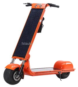 Neue Innovationstechnik 48 V 350 W 700 W zwei-Räder Energie faltbarer elektrischer Solar-Scooter mit Solarpanel-Sitz für Erwachsene