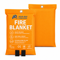Grande couverture anti-feu en fibre de verre 1,2*1,8m, résistante à la chaleur, pour cuisine, maison, restaurant, camping-car et garage