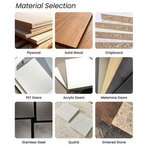 <span class=keywords><strong>Armario</strong></span> Moderno de Lujo HAIYUE de Madera Maciza con <span class=keywords><strong>Espejo</strong></span> de Cuerpo Entero para Dormitorio Principal o Vestidor - Product Image 6