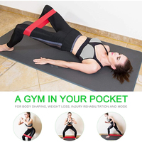 Lot de 5 bandes de résistance en caoutchouc pour yoga, musculation, Pilates, exercices, entraînement, ceinture d'expansion, équipement de fitness