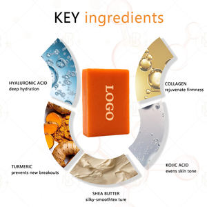 Private Label Vierkante Glycerine Bleken Organische Natuurlijke Huid Whitening Originele Kojic Zuur Zeep - Product Image 3