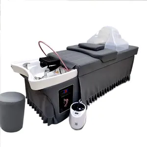 Vente en gros de chaise de massage avec station de shampoing pour spa à vapeur lit de shampoing de massage thaïlandais pour spa