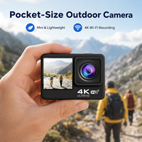 Caméra d'action 4K Ultra HD WiFi étanche 30m, double écran tactile, caméra sportive, fixation pour casque, enregistreur vidéo, plongée, cyclisme