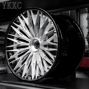 Rines YKXC Personalizados Forjados con Acabado Cromado en 18, 20, 22, 21, 23 y 24 Pulgadas, 5x120, 5x114.3, 5x127 para <span class=keywords><strong>Lamborghini</strong></span>, Chevrolet, BMW, Audi - Product Image 3