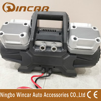 400L 12V Portable Heavy Duty Car Tyre Pump 4 Cylinder Metal Car Tire Inflator Compressor
