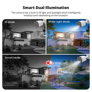 5MP POE ngoài trời an ninh Bullet Camera đầy màu sắc tầm nhìn ban đêm không thấm nước hai chiều âm thanh CCTV Mạng Camera CMOS cảm biến dữ liệu đám mây - Product Image 4