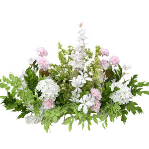 Arreglo de Flores Artificiales de Seda en Verde, <span class=keywords><strong>Blanco</strong></span> y Rosa, Bola de Flores para Bodas, Cumpleaños, Fotografía y Decoración del Hogar - Product Image 5