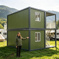 Container House di Lusso da 20 piedi con Pannelli Sandwich in Acciaio, Pareti Traspiranti, Finiture Interne Personalizzabili, Basso Costo di Spedizione