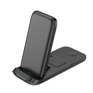 Chargeur sans fil rapide 15W de nouvelle conception, support de téléphone pliable magnétique <span class=keywords><strong>V8</strong></span>, chargeur de montre à pousser-tirer, station de charge sans fil 3 en 1 - Product Image 6