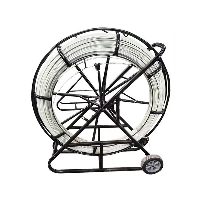 Fiberglass Fish Tape Reel Pulling Wire Cable Conduit Ducting Rodder for Fiber Cable Pulling Install and Duct Cleaning