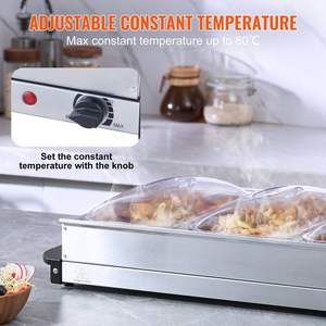 DB Wholesale Portable Stainless Steel Electric <b>Buffet</b> <b>Server</b> <b>Food</b> <b>Warmer</b> 25.6\" X 15\" Chafing Dish Set Temperature Control Part - Product Image 3