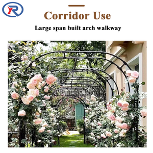 Tonnelle de pergola en métal, à assembler librement pour diverses plantes grimpantes, arche de jardin de mariage, décoration de fête nuptiale, large tonnelle - Product Image 3