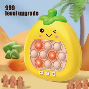 Console de jeu électronique anti-stress en forme de fruit, jeu rapide à presser, jouet lumineux à bulles pour enfants et adultes - Product Image 3