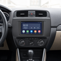 Kit Bingkai Bezel Radio Mobil ABS untuk Kia Sportage 2008-2017 Panel Trim Dasbor Navigasi Android QLED IPS Matte Black
