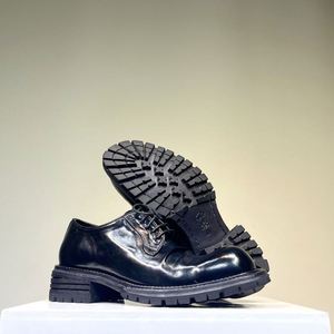 Chaussures Derby montantes pour hommes à lacets, décontractées d'été, à semelle épaisse antidérapante, rehaussantes, en cuir, vente en gros - Product Image 4