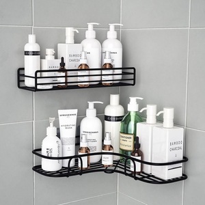 Étagère <span class=keywords><strong>d</strong></span>'<span class=keywords><strong>angle</strong></span> métallique adhésive puissante, sans perçage, pour salle de bain, triangle en fer, pour salon, vente en gros usine - Product Image 6