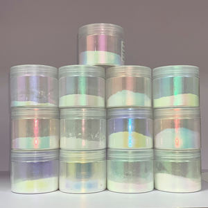 Высококачественный белый жемчужный Аврора Порошок Хамелеон слюдяной порошок Аврора хромовый порошок для смол краски Лак для ногтей - Product Image 1