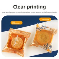 Sacs d'emballage pour biscuits, nouveau modèle, sacs transparents à fermeture hermétique pour pâtisserie au jaune d'œuf salé, gravure en creux