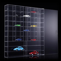 Vitrine murale transparente pour voitures miniatures, présentoir pour modèles de voitures de collection, boîte de rangement en acrylique Mega Store