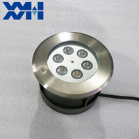Luz Subterránea Empotrada SS304 IP68 RGBW con Control DMX, LED Epristar, Ángulo de Haz de 10-120°, Regulable