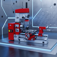 Haute précision KY400 CNC Mini tour bas prix multi-fonction moulin perceuse robuste horizontal le plus accueilli