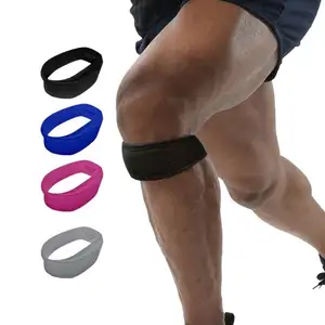 Pabrik bersertifikat penjepit lutut dapat disesuaikan tali patela penstabil Tendon Band pendukung untuk pereda nyeri lutut