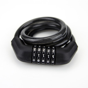Cjsj Cable <b>Lock</b> 12x1200mm 5 <b>Digit</b> Combination Bicycle Motorcycle Security <b>Lock</b> - Product Image 3