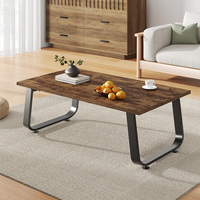 Benutzer definierter minimalisti scher klappbarer Couch tisch aus Holz Kleiner Tee tisch im japanischen Stil mit U-förmigen Metall beinen für das Wohnzimmer