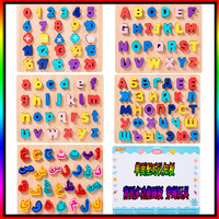 Planche d'apprentissage éducative en bois Montessori personnalisée pour enfants, alphabet arabe et russe, avec jeu de perles à enfiler, jouets éducatifs pour enfants