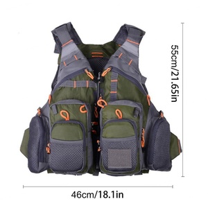 Gilet de pêche à bretelles réglable pour hommes et femmes, pour la pêche à la mouche, la pêche au black-bass et les activités de plein air - Product Image 2