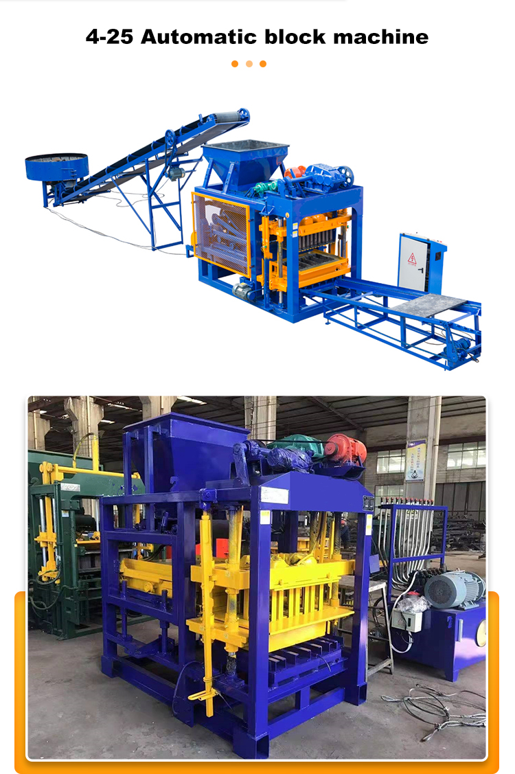 QT4-25 fully automatic co<em></em>ncrete hollow insulated brick block molding machine production line