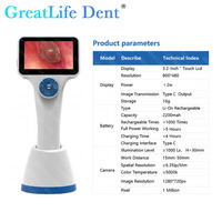 Caméra d'endoscopie ORL complète Greatlife Dent, endoscope pour l'oreille, le nez et la gorge, image vidéo HD, otolaryngoscope