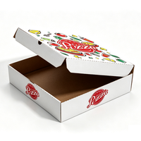 Boîte à pizza en carton ondulé rigide, personnalisable en taille, avec logo imprimé, revêtement UV, imperméable, design personnalisé, recyclable