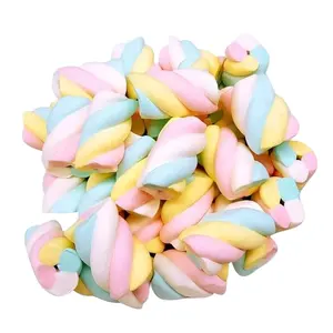 chinese gummy candy manufacturers wholesale New fruity candy sweet Freeze dried marshmallow twist