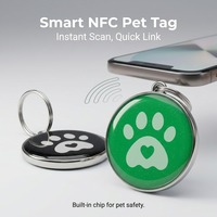 Programmier bare RFID-Tags QR-Code Runde 13,56 MHz Pet Tracking NFC-Hunde halsband Epoxy/Metall-RFID-ID-Tags Anpassbare Verpackung