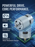 Motor DC RS550/RS555 12V Miniatur Motor DC Magnet Permanen Berus Sikat Cocok untuk Kipas Rumah Pintar dan Peralatan Rumah Tangga