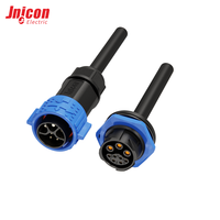 Runder IP67 Wasserdichter 300V 15A Steckverbinder Selbstverriegelndes Strom- und Signal-Hybrid-Stecker-Set für Industrieautomation und E-Bike-Motoren