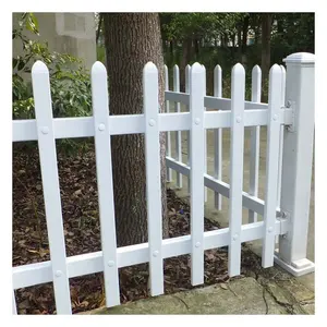 Amerikan bahçe çit için Uv dayanıklı Pvc beyaz kazık çit