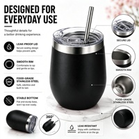 Gobelet à café isotherme en acier inoxydable de 12 oz avec logo personnalisé Pupor, portable et économique, avec couvercle et paille, idéal pour les achats en gros