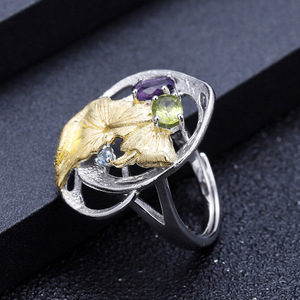 In Stock Vintage 925 Silver <b>Crystal</b> Rhinestone <b>Ring</b> High Elegance Women's Wedding Factory Direct Sale - Product Image 4