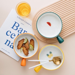 Tazones de Cerámica de Gran Capacidad de 650 ml de Estilo Nórdico con Bonito Diseño, Tazón para Ensalada y Tazón para Sopa de Cerámica con Asa - Product Image 4