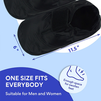 Hot et Cold Compress Soft Solid Gel Sock Cheville Foot Wrap Vente chaude Pack de glace réutilisable pour les blessures sportives