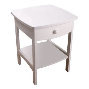 Table d'appoint DB Claire finition blanche pour meubles de chambre à coucher - Product Image 2